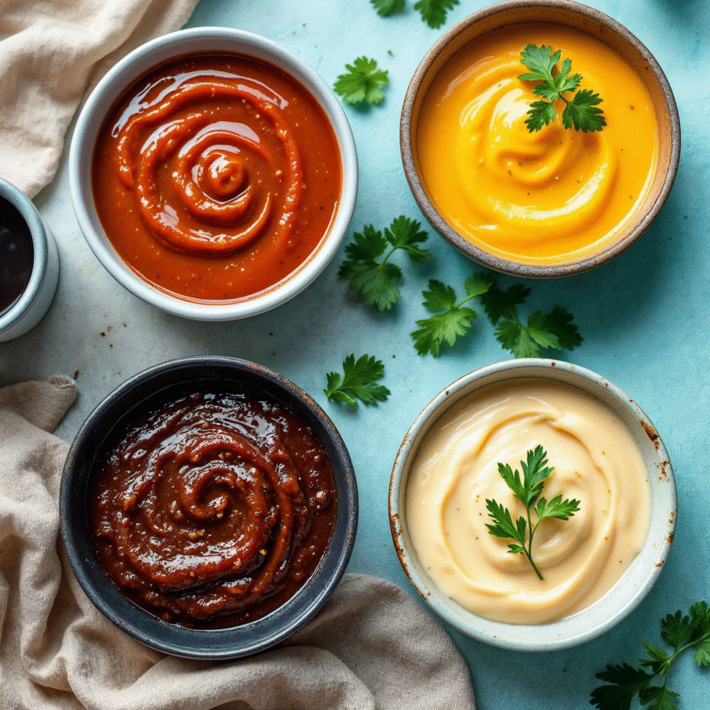 Ultimate guide to Vegan Sauces with plant-based BBQ, Hoisin, Soy, and Oyster flavors.