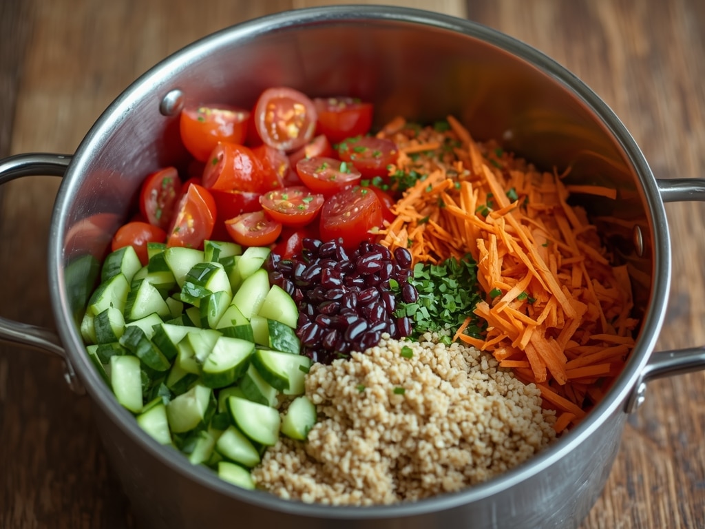 vegan lunch under 400 calories - Process or ingredients