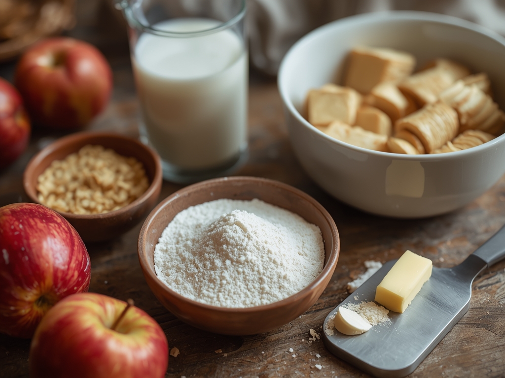 vegan apple pie cinnamon rolls - Process or ingredients