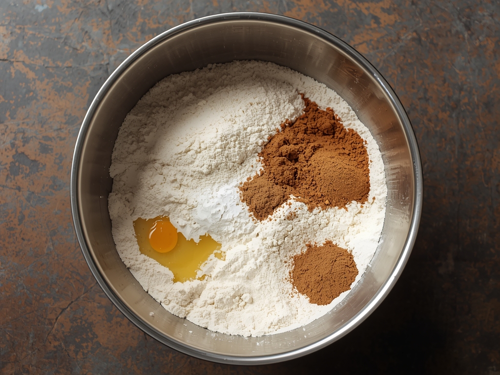 vegan pumpkin cream cheese bundt cake - Process or ingredients