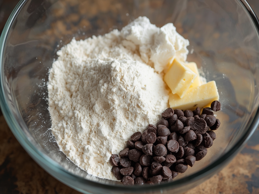 simple vegan chocolate chip cookies - Process or ingredients