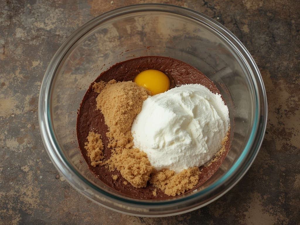 small batch brookie cheesecake bars - Process or ingredients