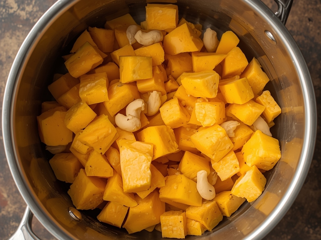Vegan Butternut Squash Mac and Cheese Recipe: Easy Comfort! 2 vegan butternut squash mac and cheese recipe - Process or ingredients
