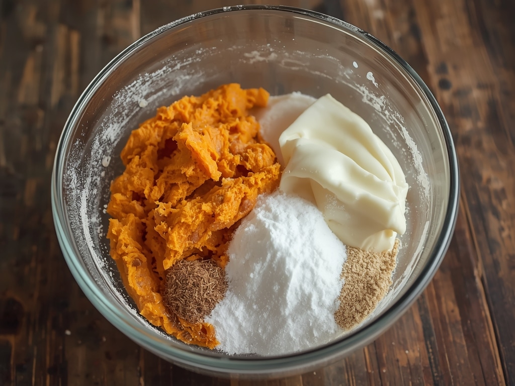 sweet potato parker house rolls - Process or ingredients