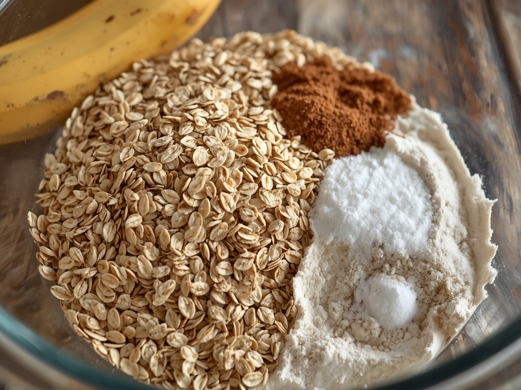 Banana Oatmeal Bars - Process or ingredients