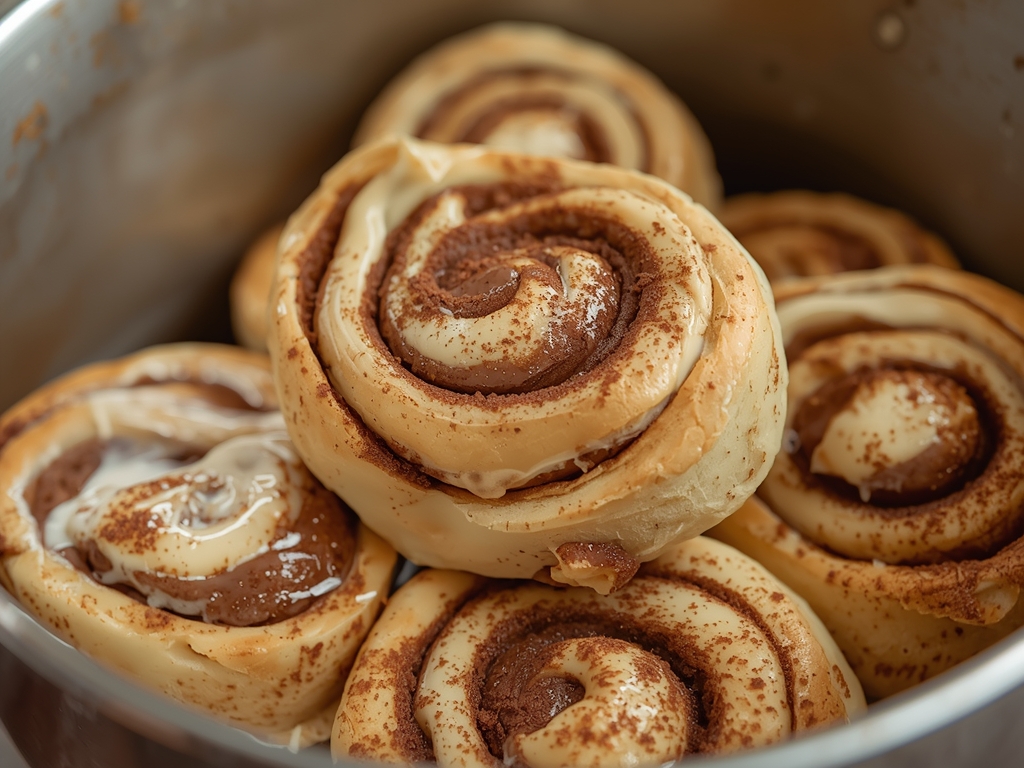 vegan small batch cinnamon rolls - Detail or variation
