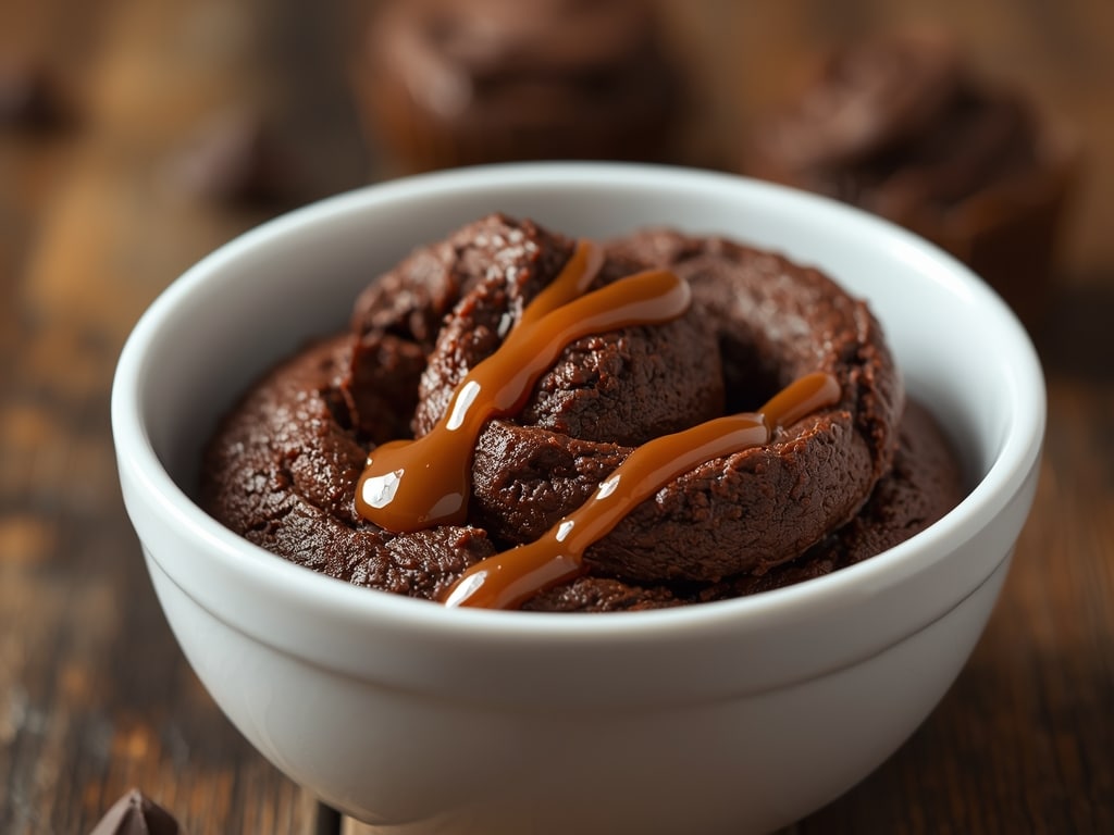 one bowl moist vegan chocolate caramel cake - Detail or variation