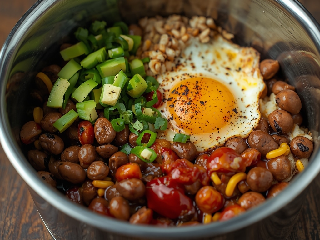 Meal Prep Tex-Mex Breakfast Bowls 🌶️🍳 (42g Protein) - Detail or variation