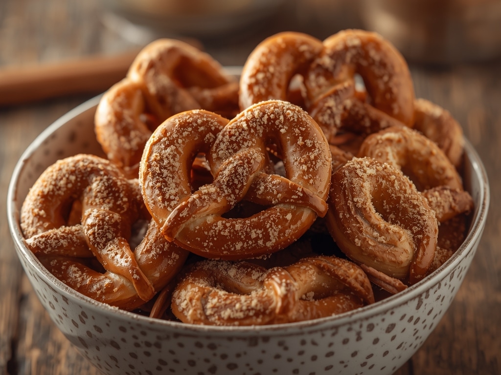 Cinnamon Sugar Soft Pretzels - Detail or variation