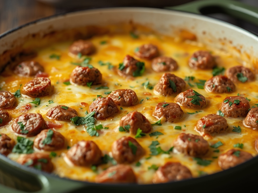 Easy Sausage and Egg Casserole - Detail or variation